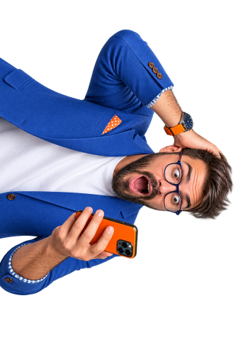 Un hombre conmocionado